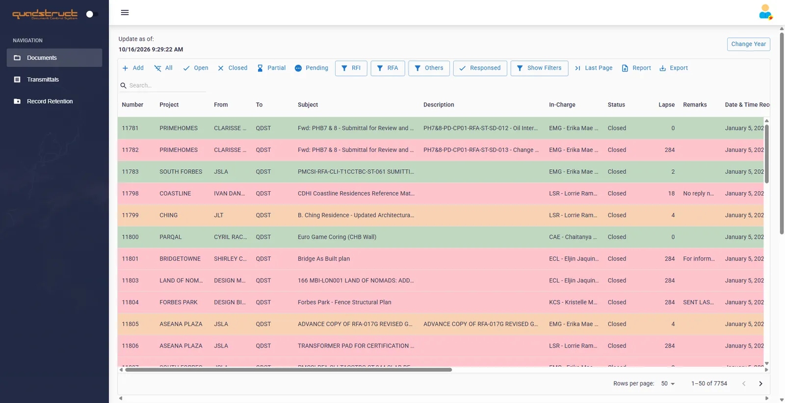 Document Control App screenshot
